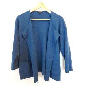 Eileen Fisher Wool Open Front Cardigan